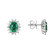 Náušnice so smaragdom a diamantmi Princess Sparkle3
