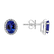 Náušnice s diamantmi a tanzanitom Princess3