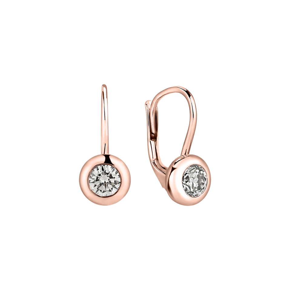 Náušnice s diamantom Sparkling Dots