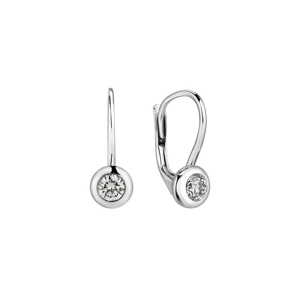 Náušnice s diamantom Sparkling Drops