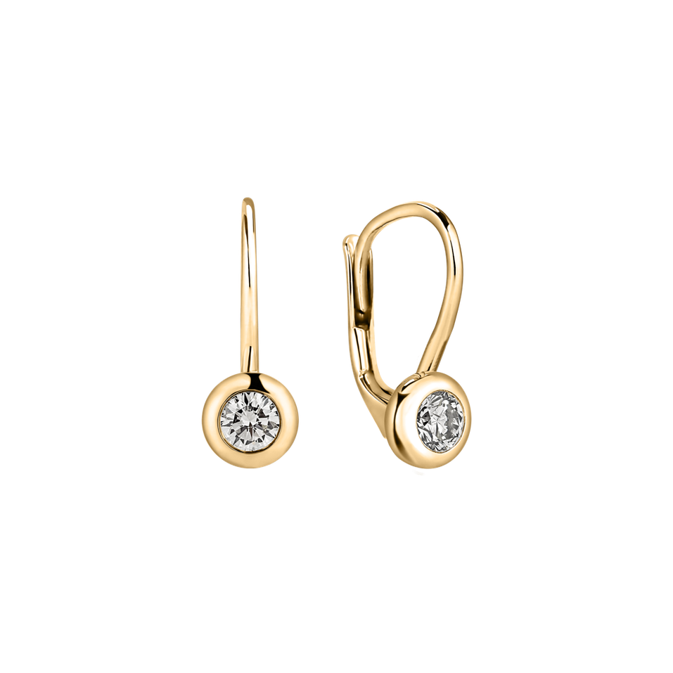 Náušnice s diamantom Sparkling Dots
