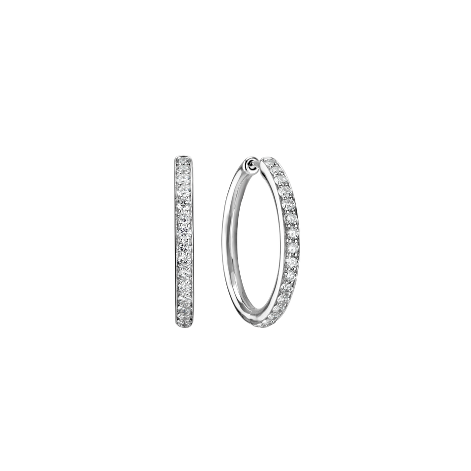 Náušnice s diamantmi Midnight Magic