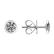 Náušnice s diamantom Shiny Dots3