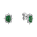 Náušnice s diamantmi a smaragdom Princess3