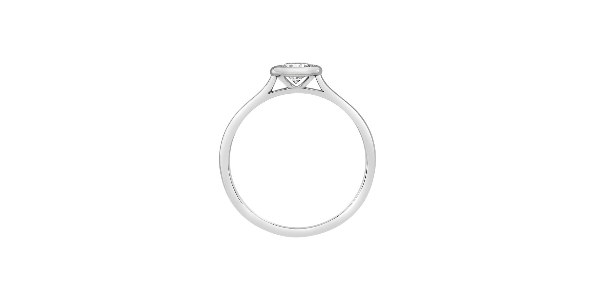 Prsteň s diamantom Classy Dot