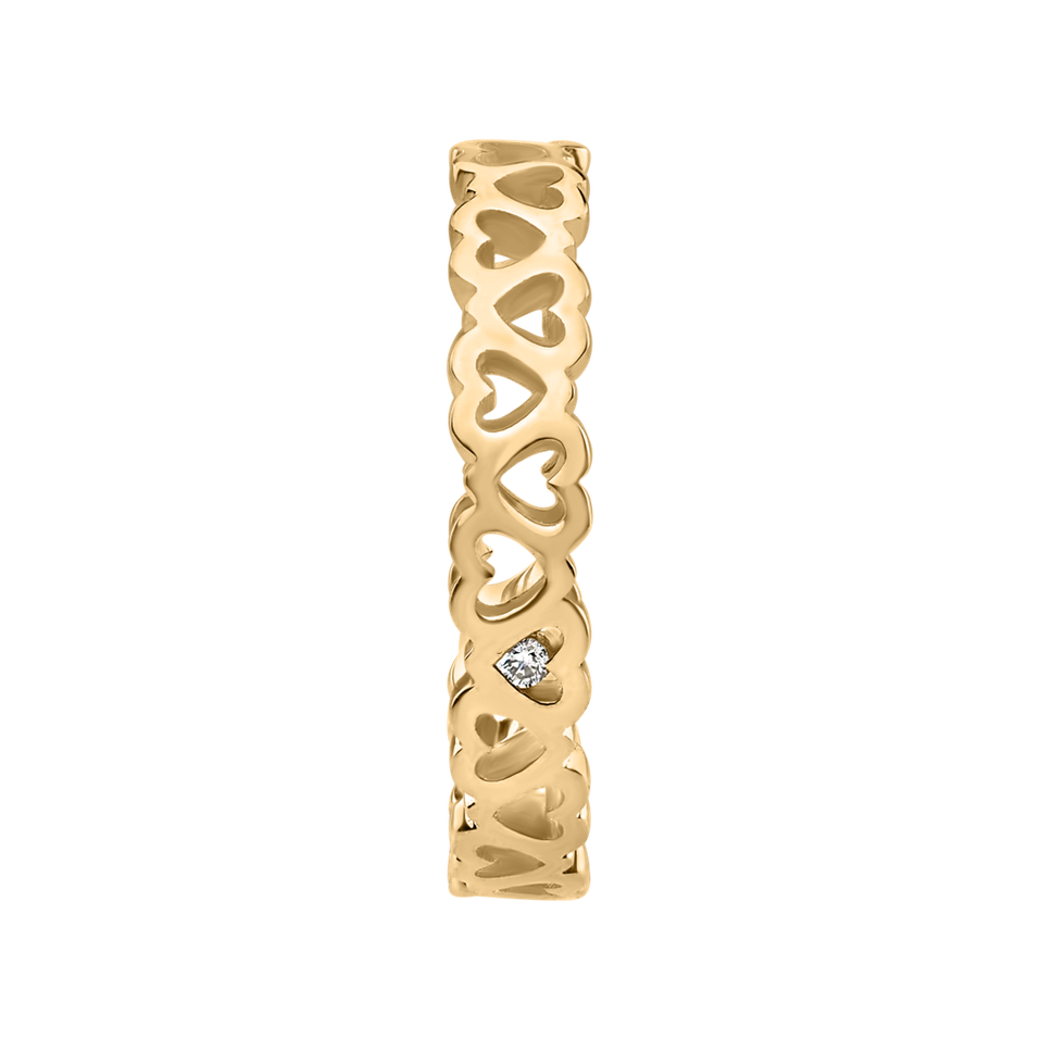 Prsteň s diamantom Love Contour