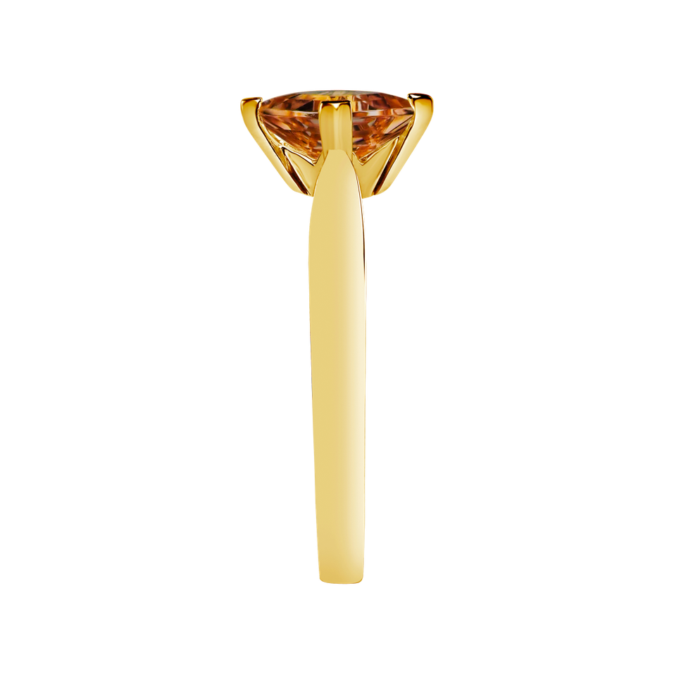 Prsteň s citrínom madeira Bonbon