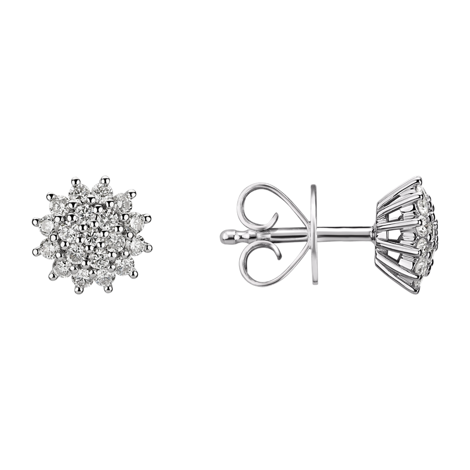 Náušnice s diamantmi Delicate Star