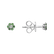 Náušnice s diamantom a smaragdmi Shiny Flower3