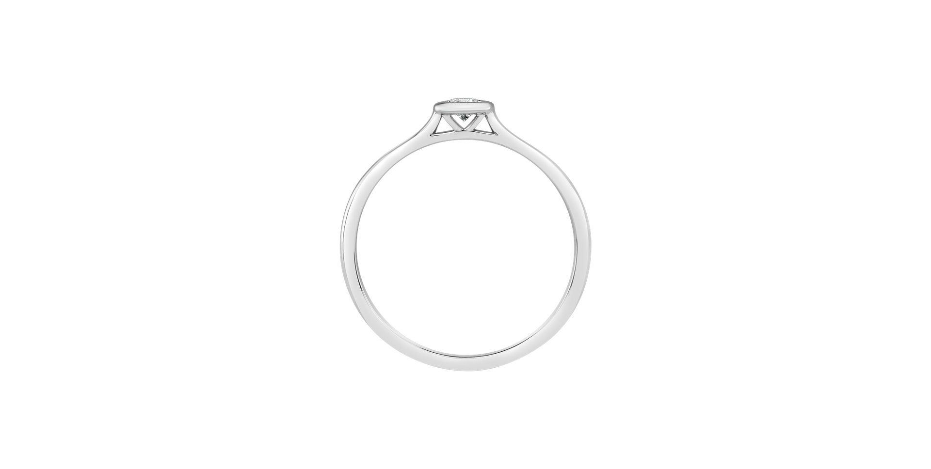 Prsteň s diamantom Classy Dot