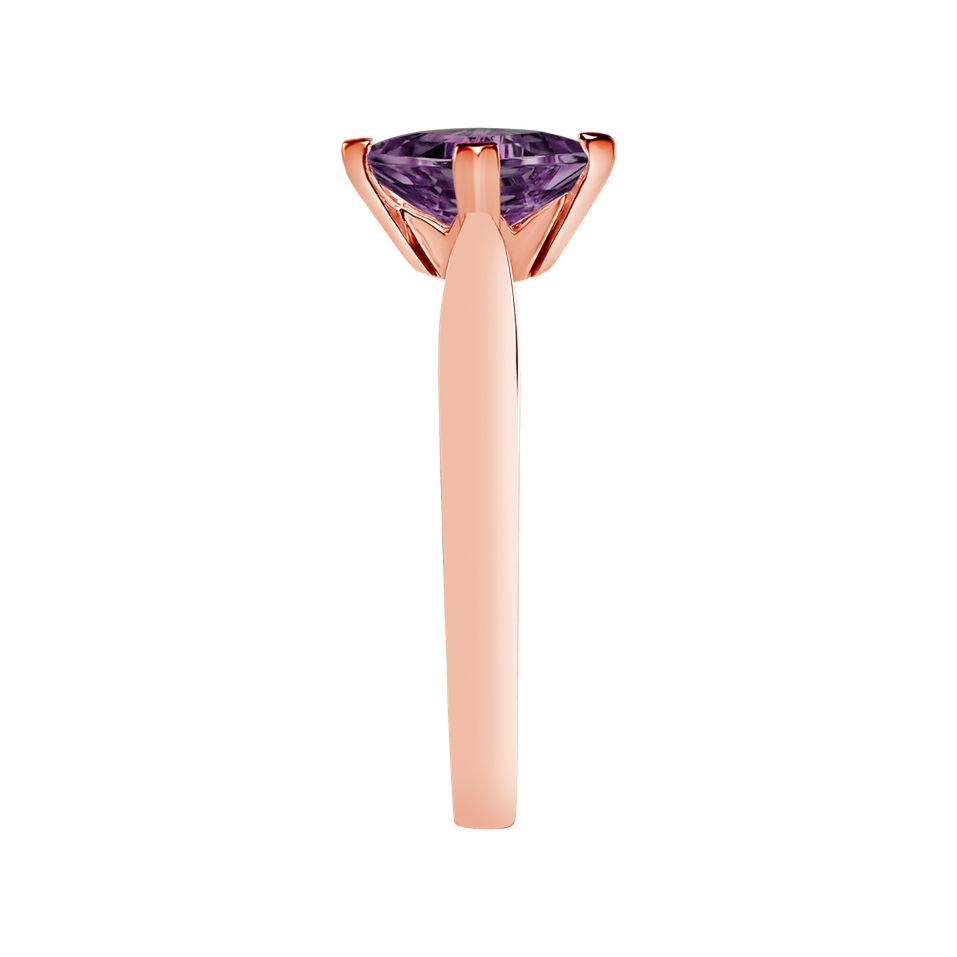 Prsteň s ametystom brazil Bonbon