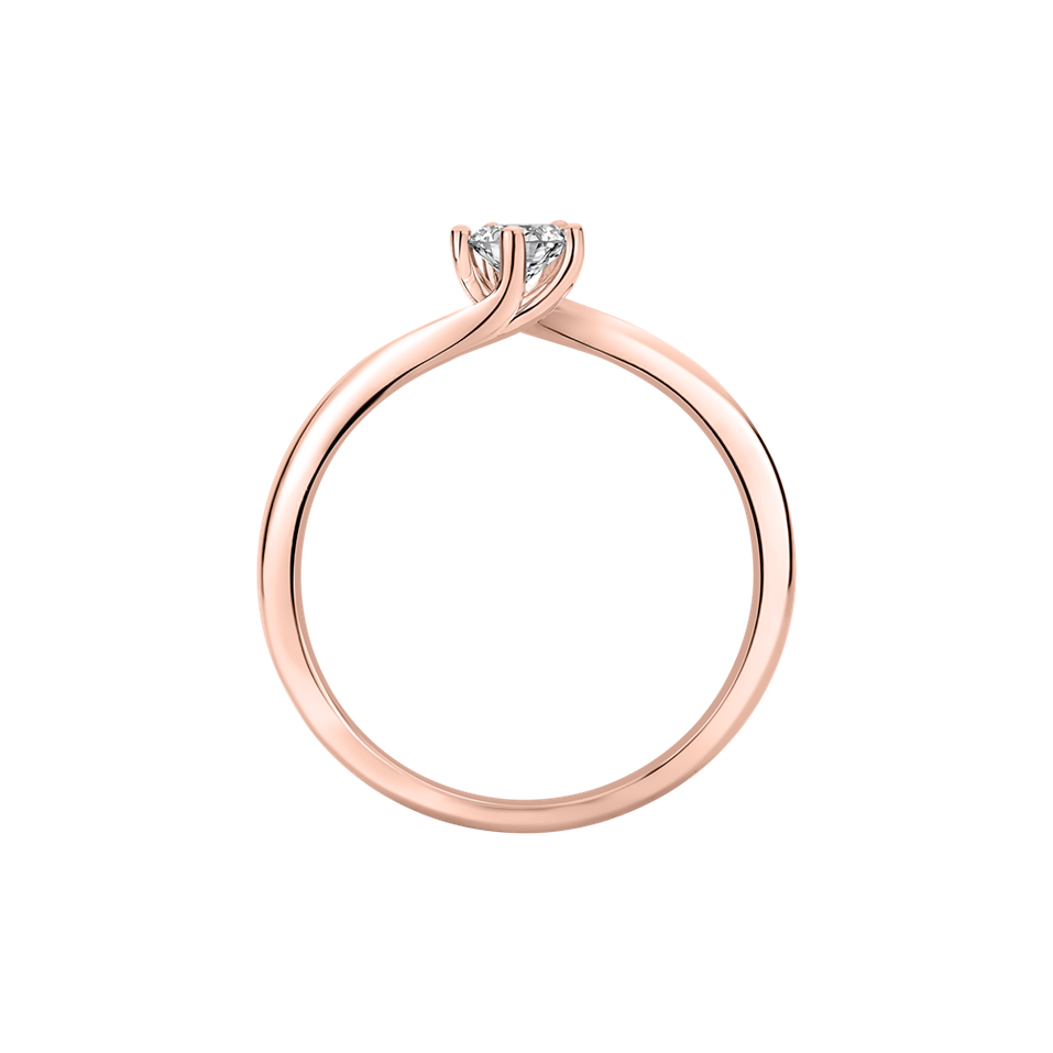 Prsteň s diamantom Vivid Love