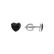 Náušnice s čiernymi diamantmi Amazing Heart3