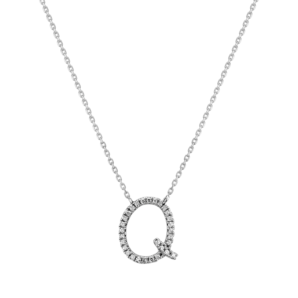 Náhrdelník s diamantmi Curly Glitter Q