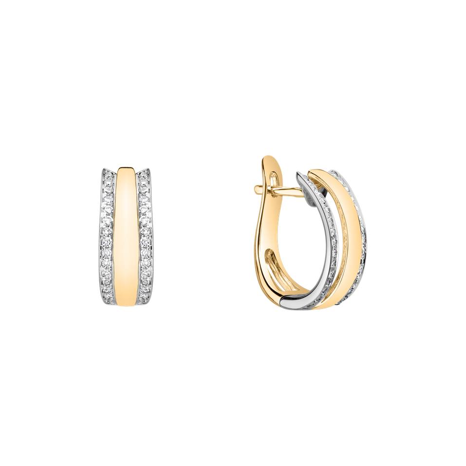 Náušnice s diamantmi Eternity Sparkle