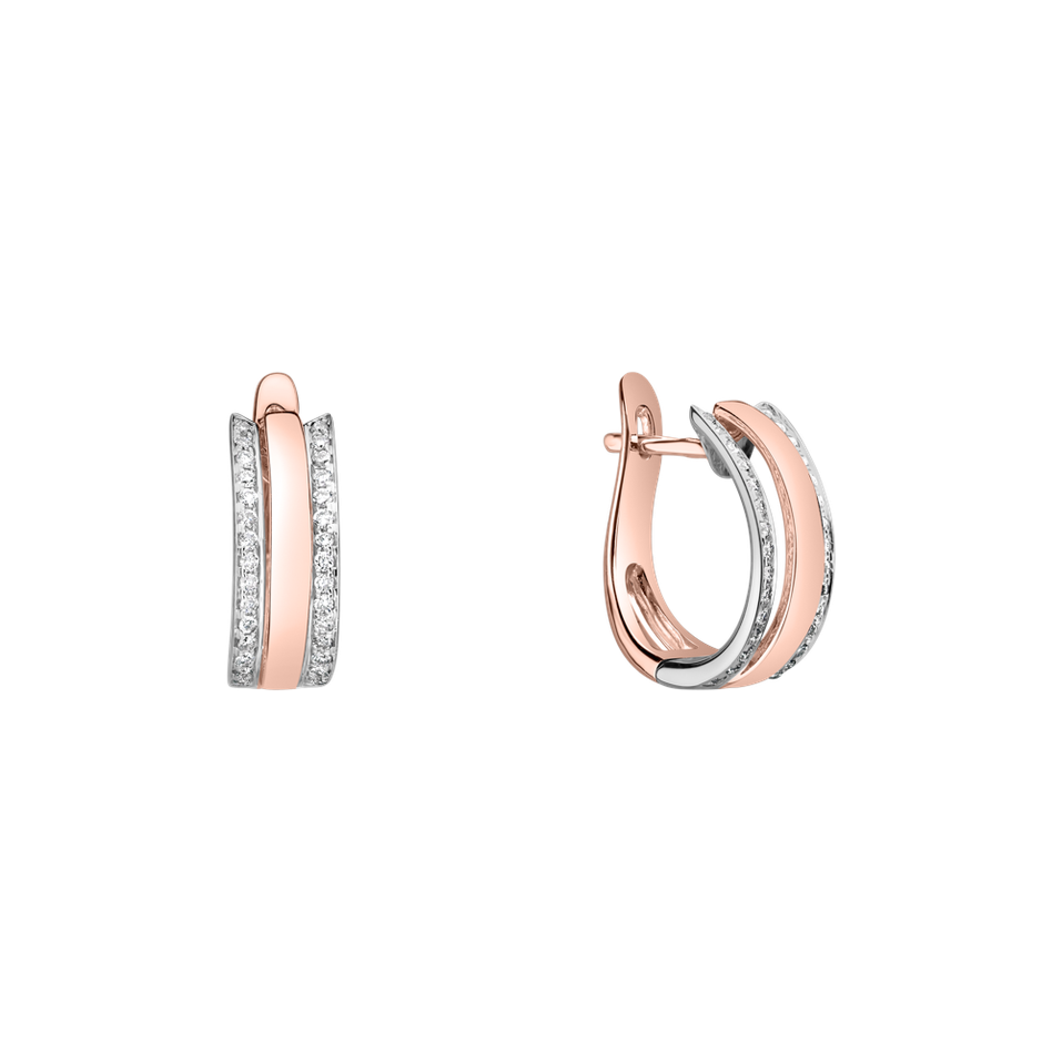 Náušnice s diamantmi Eternity Sparkle