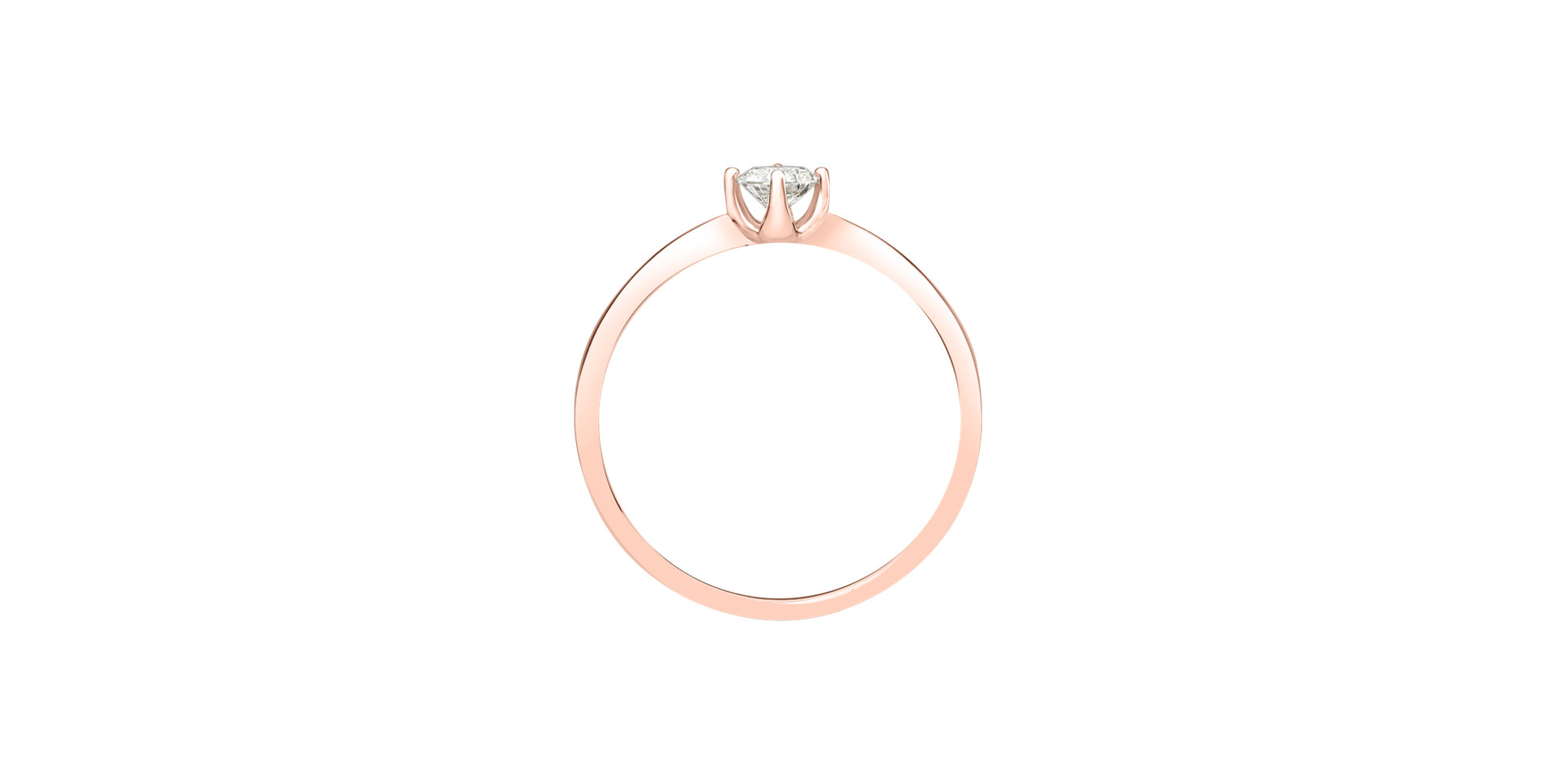 Prsteň s diamantom Love Glow