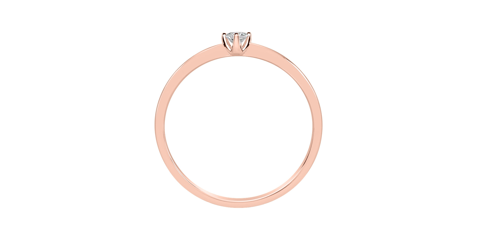 Prsteň s diamantom Made with Love