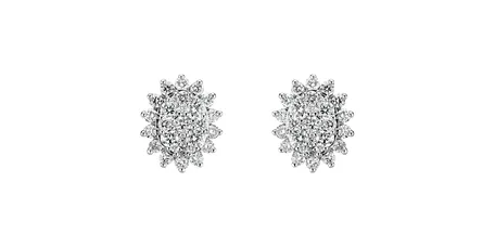 Náušnice s diamantmi Midnight Star