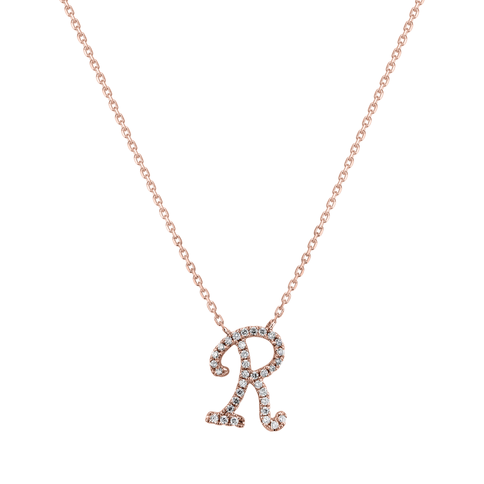 Náhrdelník s diamantmi Curly Glitter R