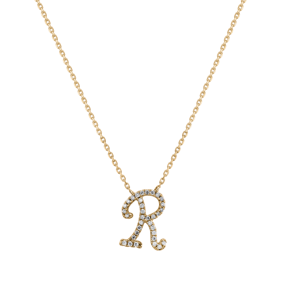Náhrdelník s diamantmi Curly Glitter R