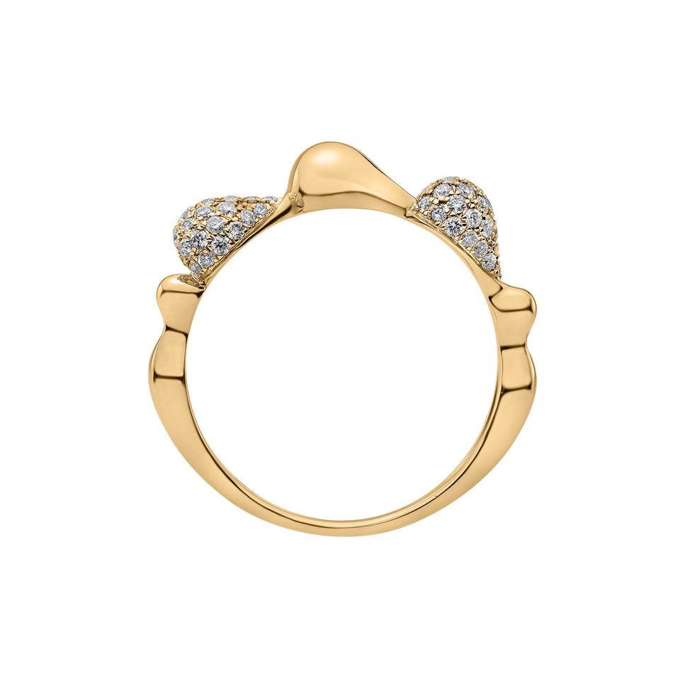 Prsteň s diamantmi Frozen Tear