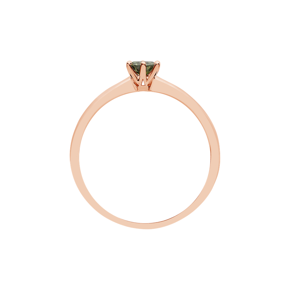 Prsteň so zeleným diamantom Eternal Joy