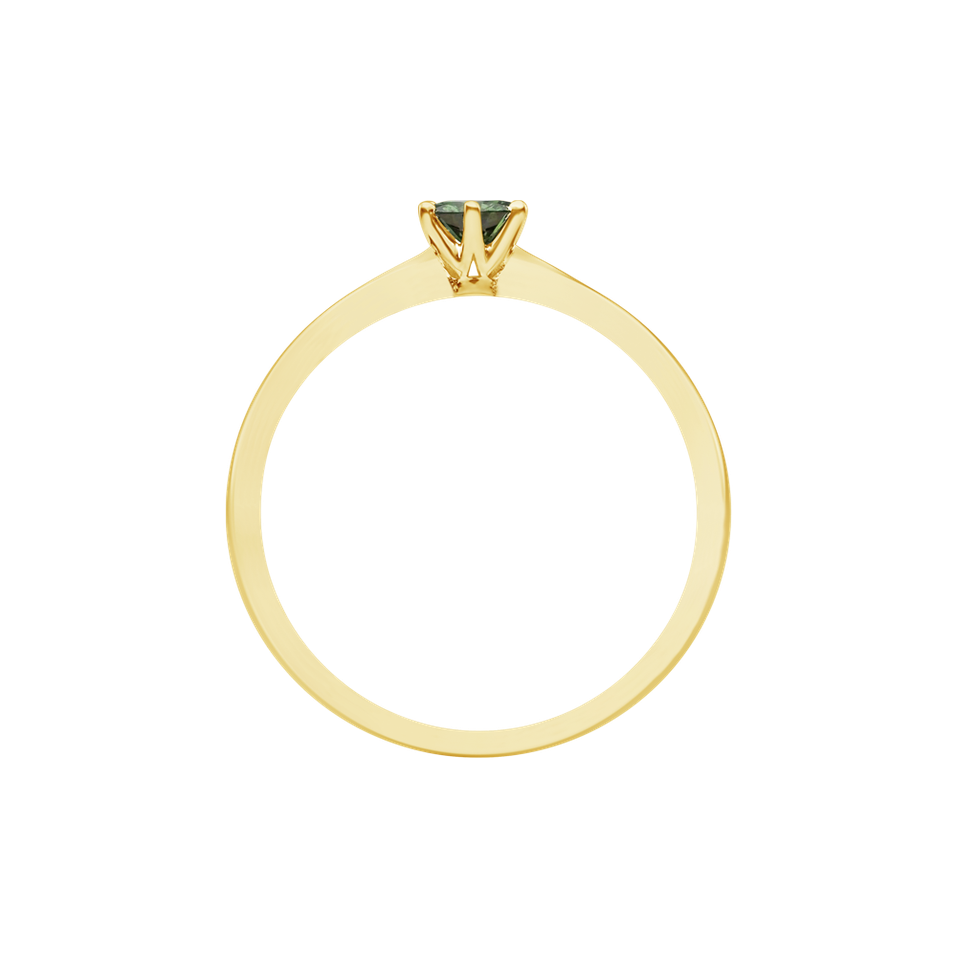 Prsteň so zeleným diamantom Eternal Joy