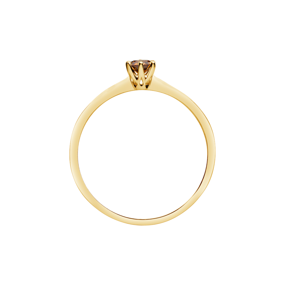 Prsteň s oranžovým diamantom Eternal Joy