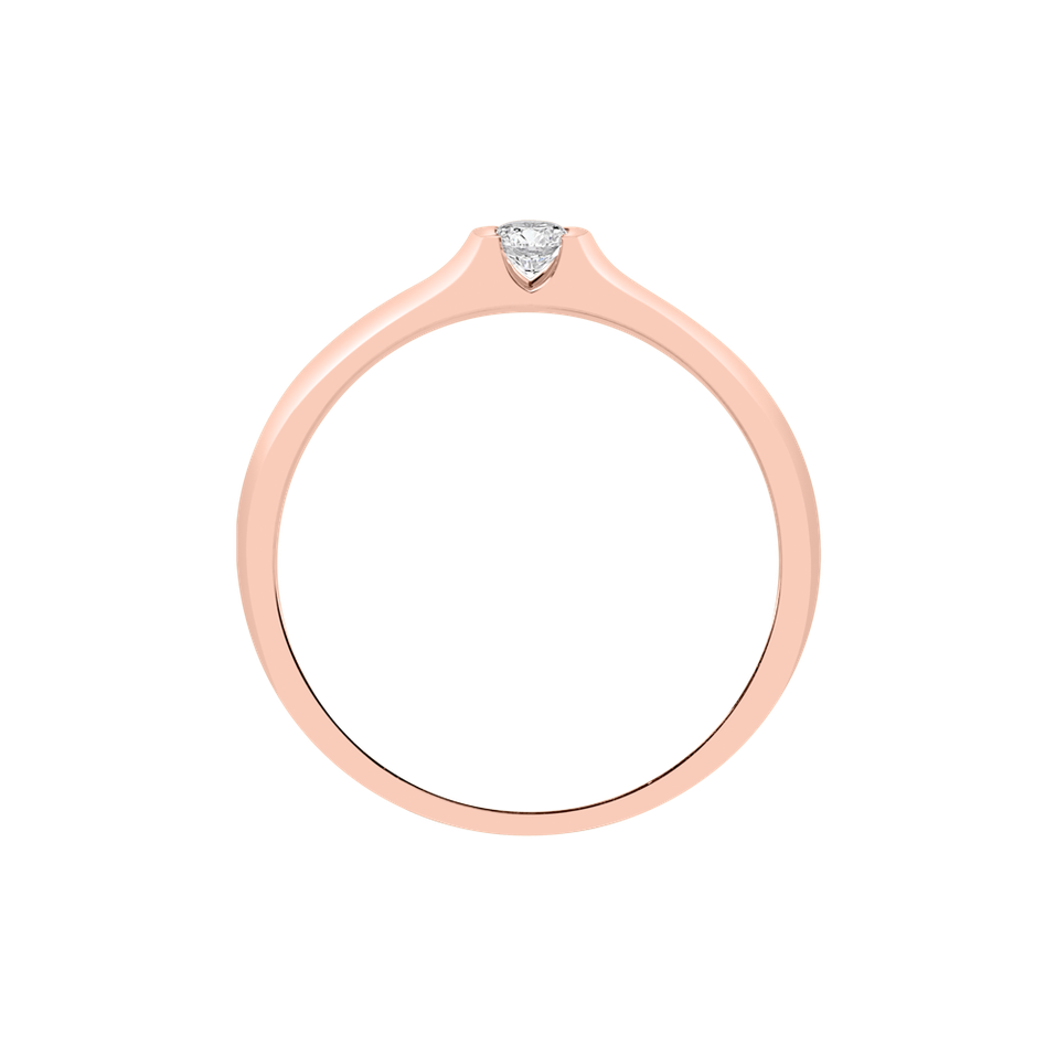 Prsteň s diamantom Brilliant Love