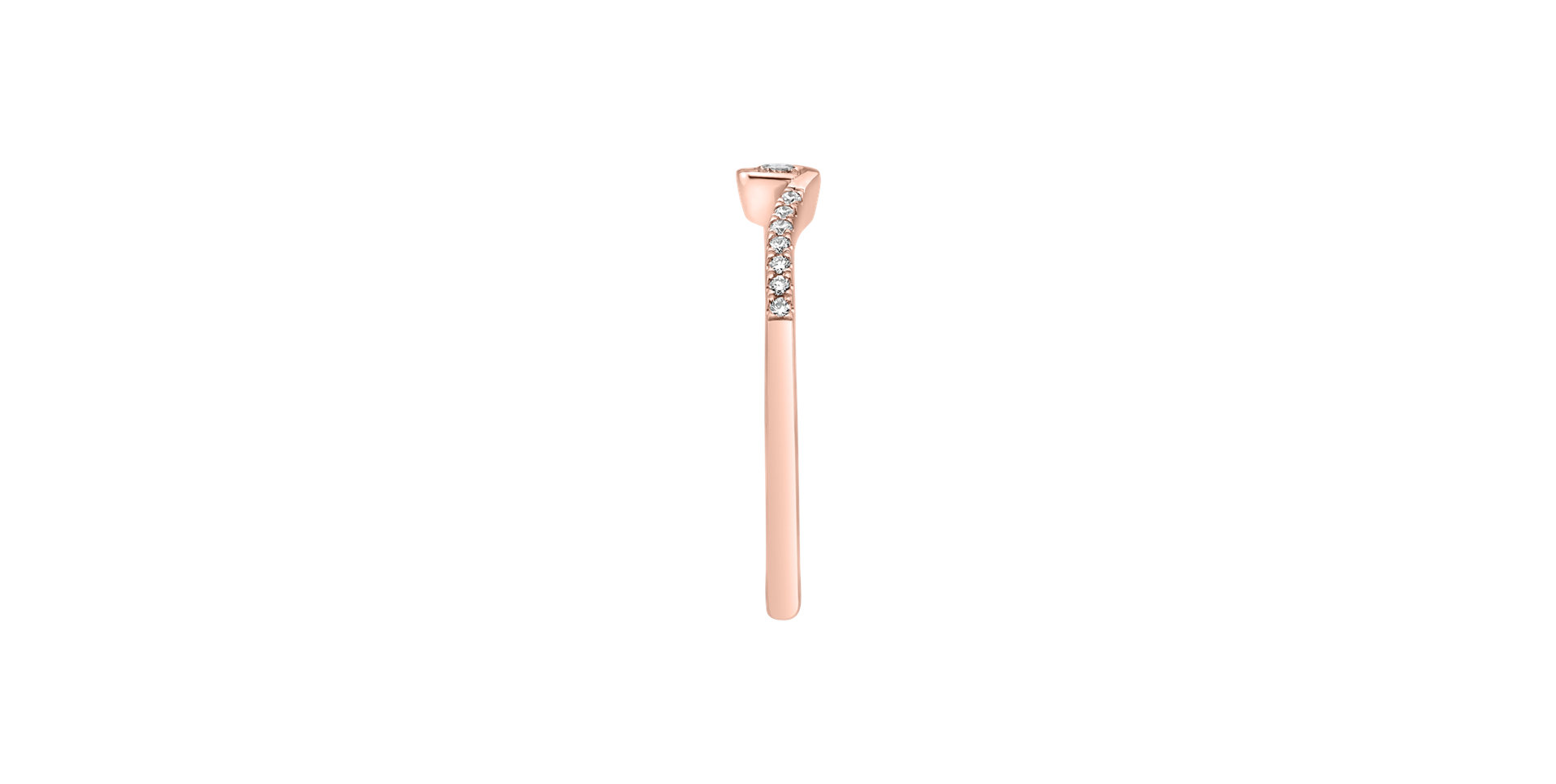 Prsteň s diamantmi Love Twist