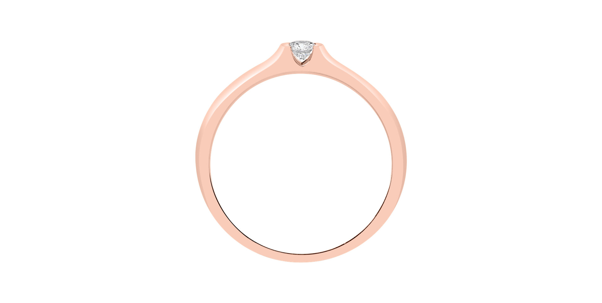 Prsteň s diamantom Brilliant Love