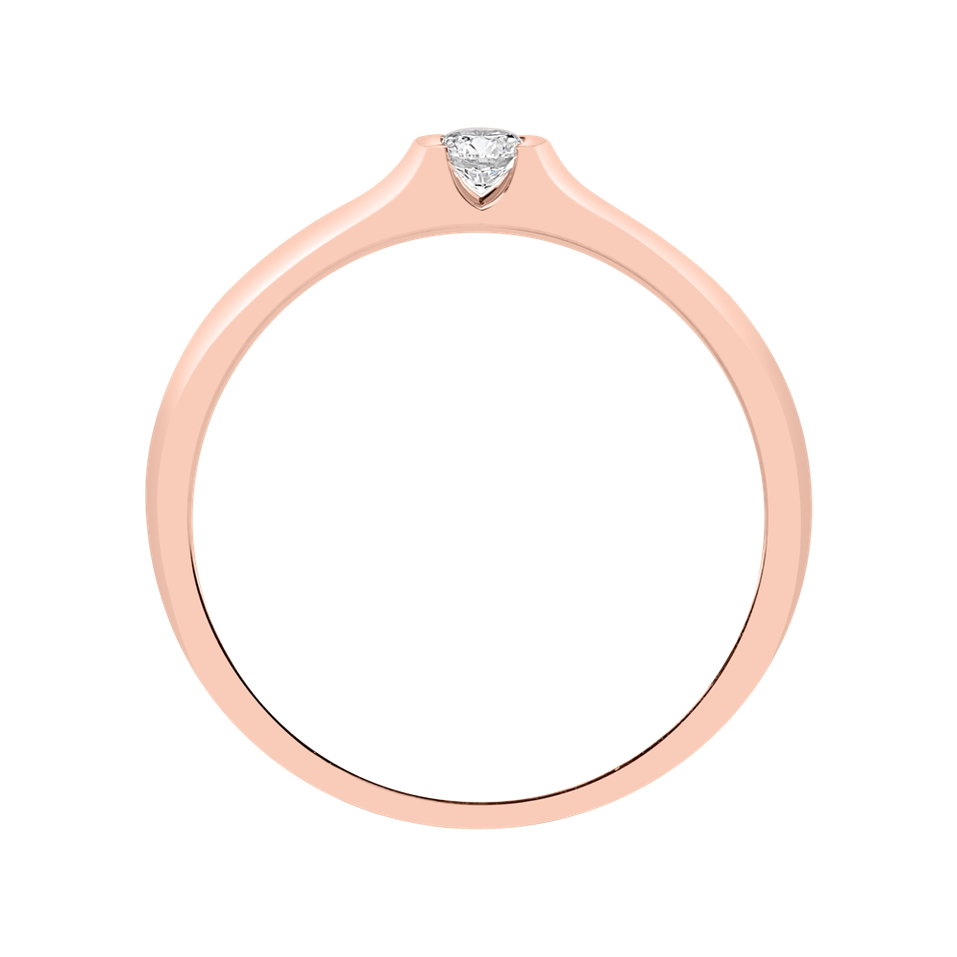 Prsteň s diamantom Brilliant Love