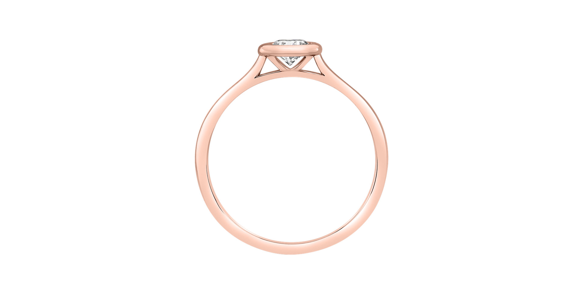 Prsteň s diamantom Classy Dot