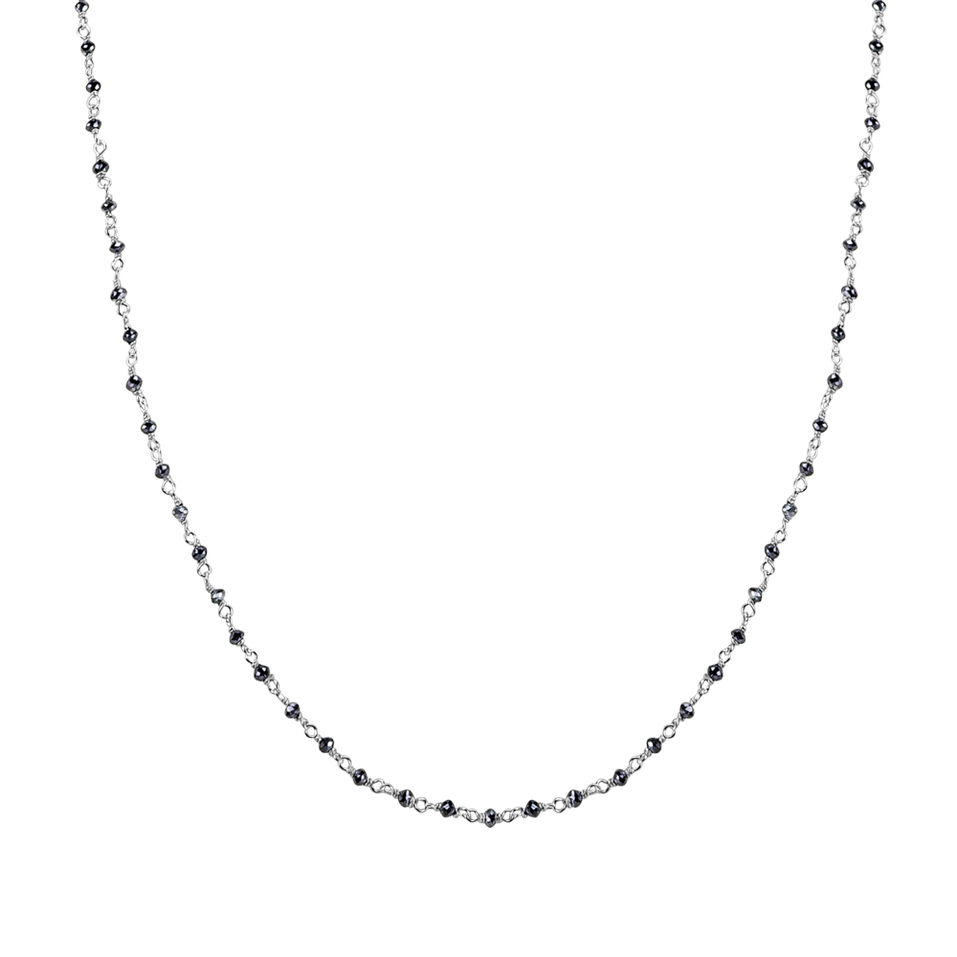 Náhrdelník s čiernymi diamantmi Dark Melody
