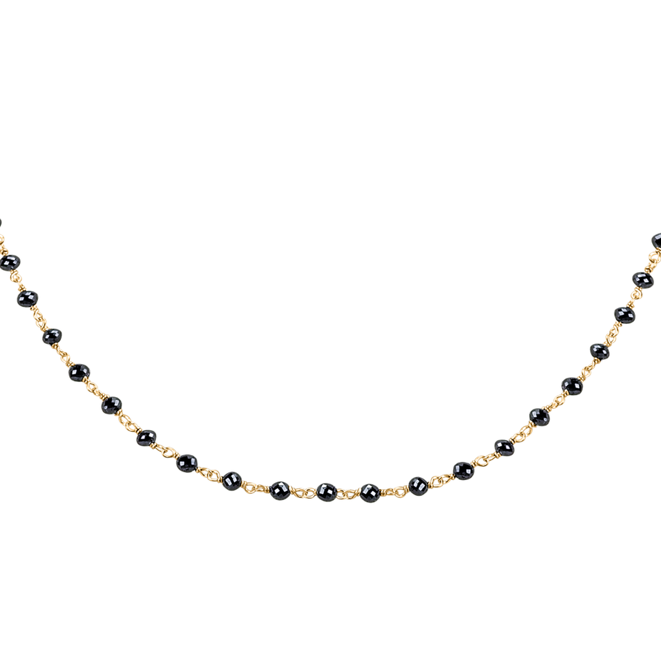 Náhrdelník s čiernymi diamantmi Dark Melody