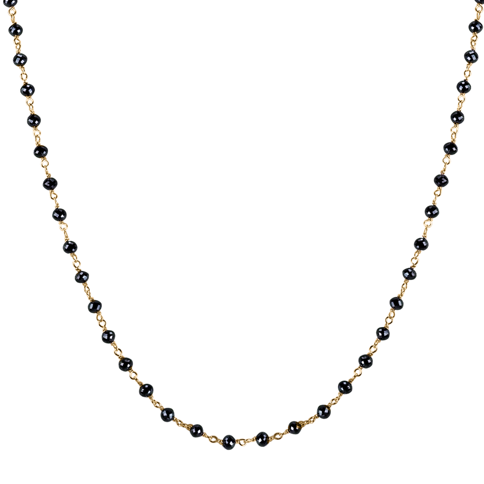 Náhrdelník s čiernymi diamantmi Dark Melody
