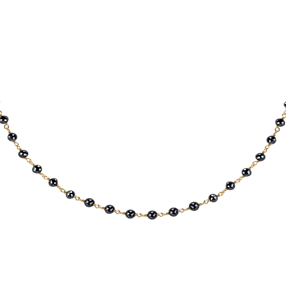 Náhrdelník s čiernymi diamantmi Dark Melody