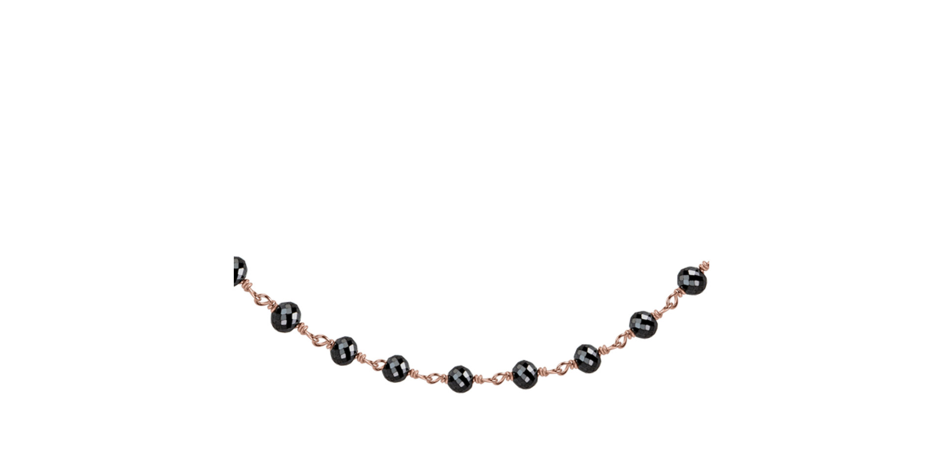 Náramok s čiernymi diamantmi Dark Melody