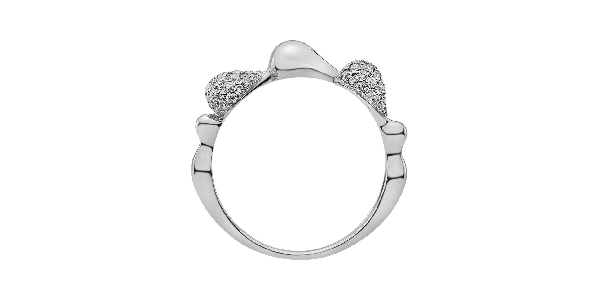 Prsteň s diamantmi Frozen Tear