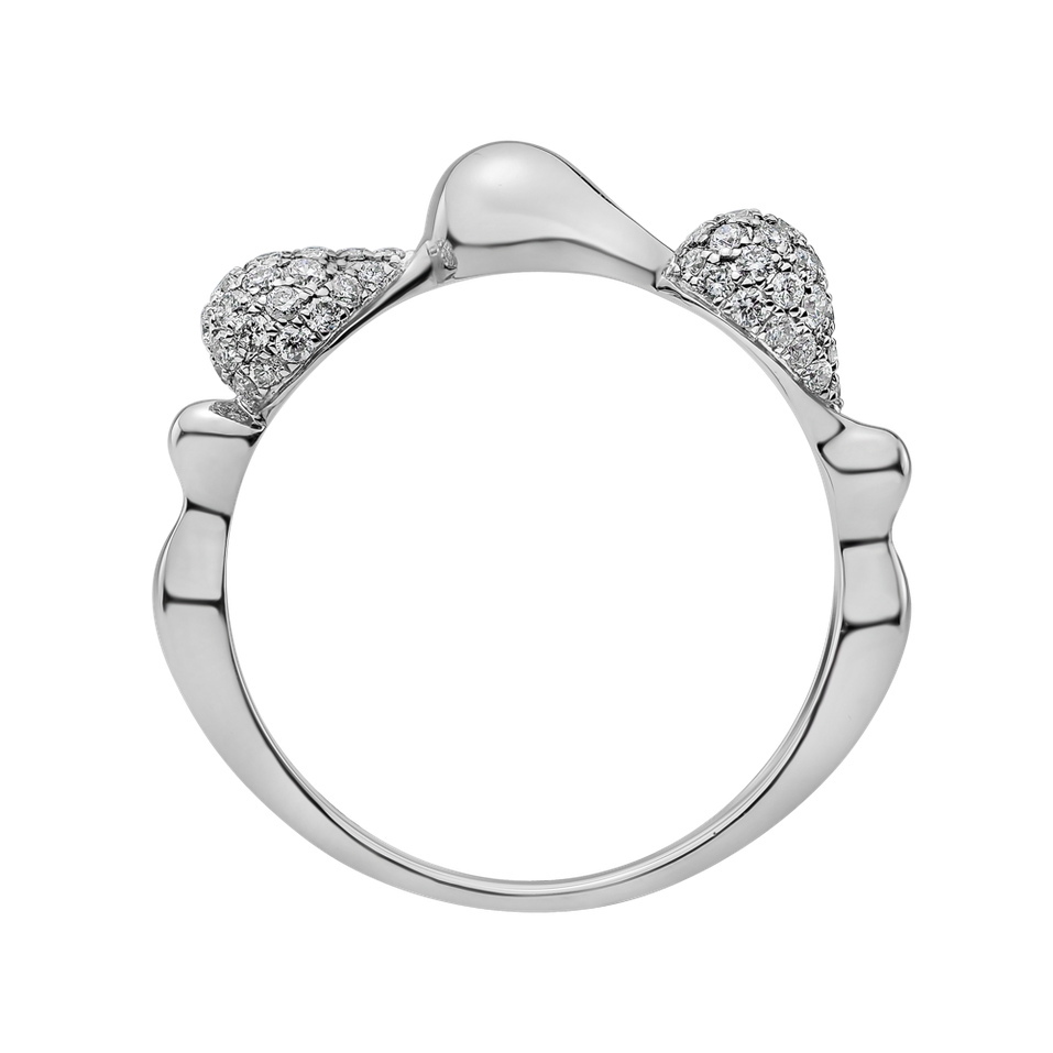 Prsteň s diamantmi Frozen Tear