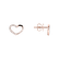 Náušnice s diamantmi Shiny Hearts3