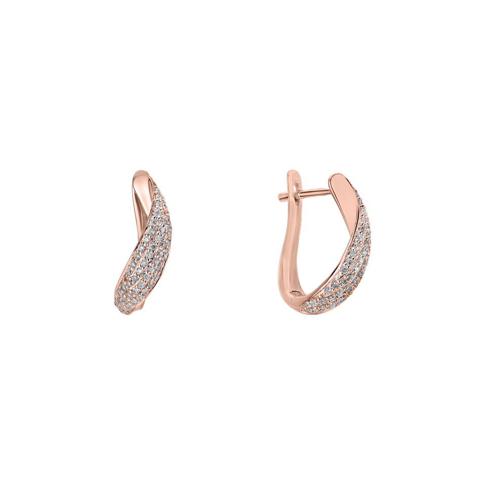 Náušnice s diamantmi Divine Moon