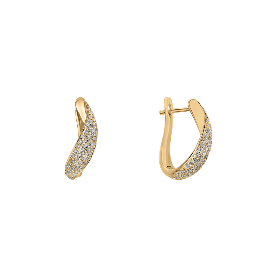 Náušnice s diamantmi Divine Moon