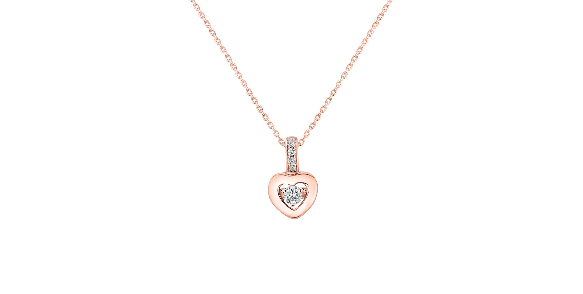 Prívesok s diamantmi Petite Heart