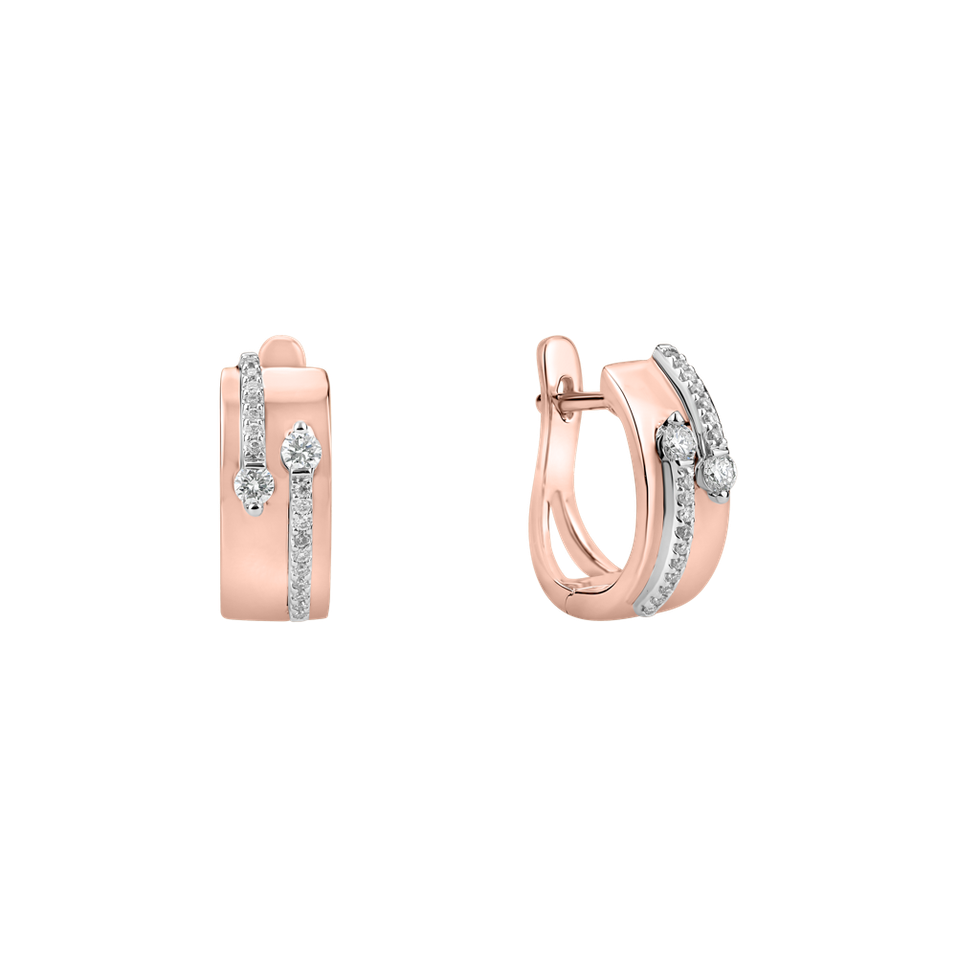 Náušnice s diamantmi Charming Labyrinth