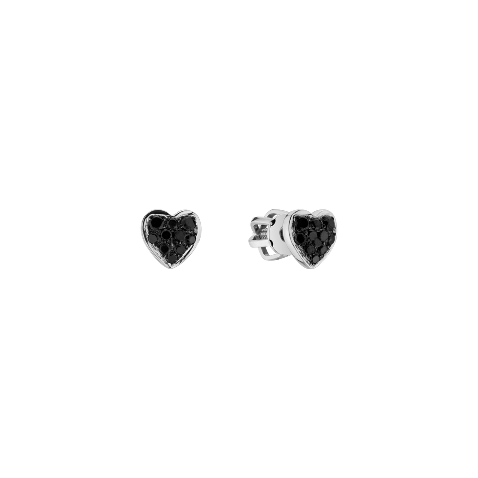 Náušnice s diamantmi Amazing Heart