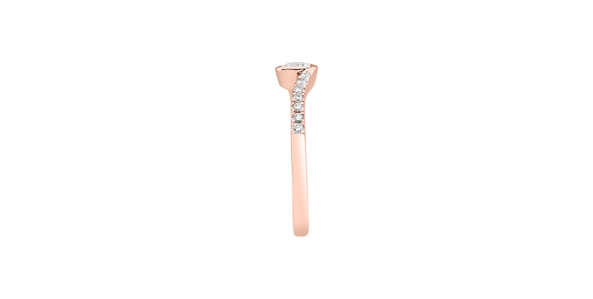 Prsteň s diamantmi Love Twist