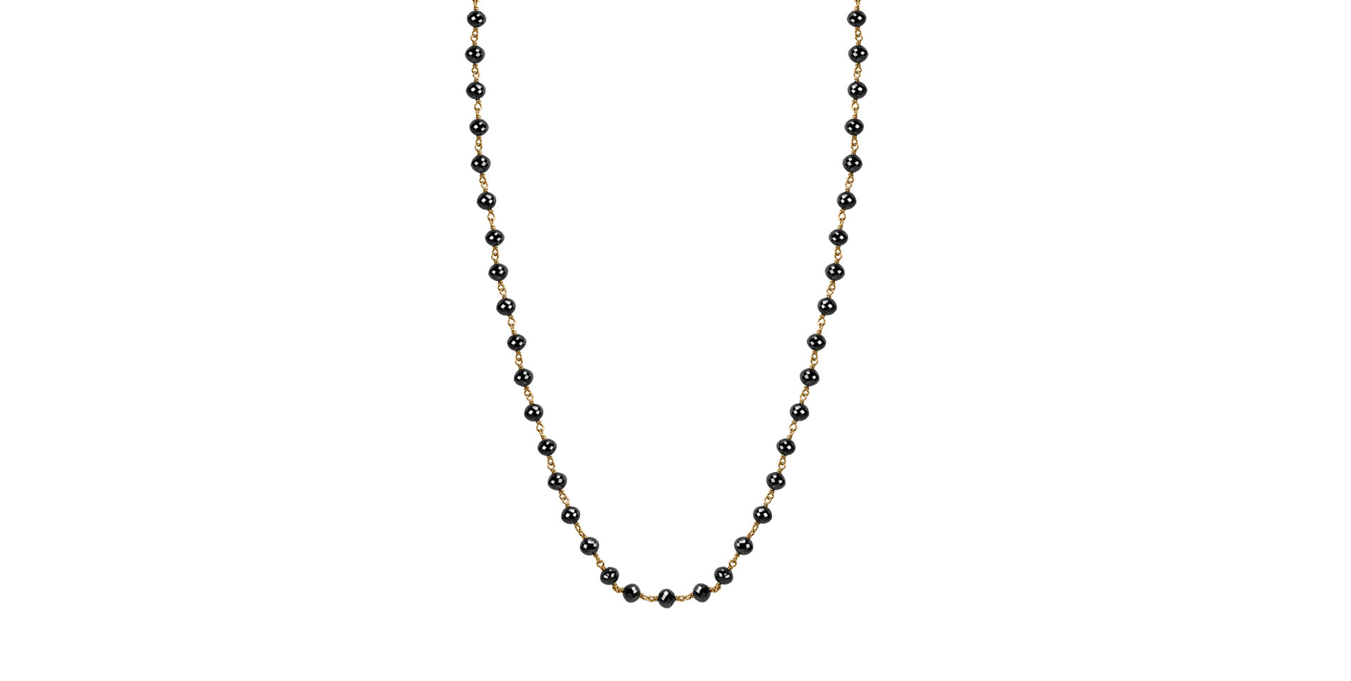 Náhrdelník s čiernymi diamantmi Dark Melody