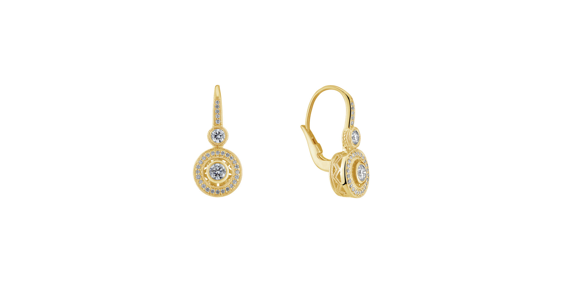 Náušnice s diamantmi Monarch Love